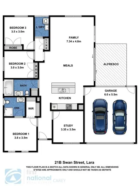 Floorplan of Homely house listing, 21B Swan Street, Lara VIC 3212