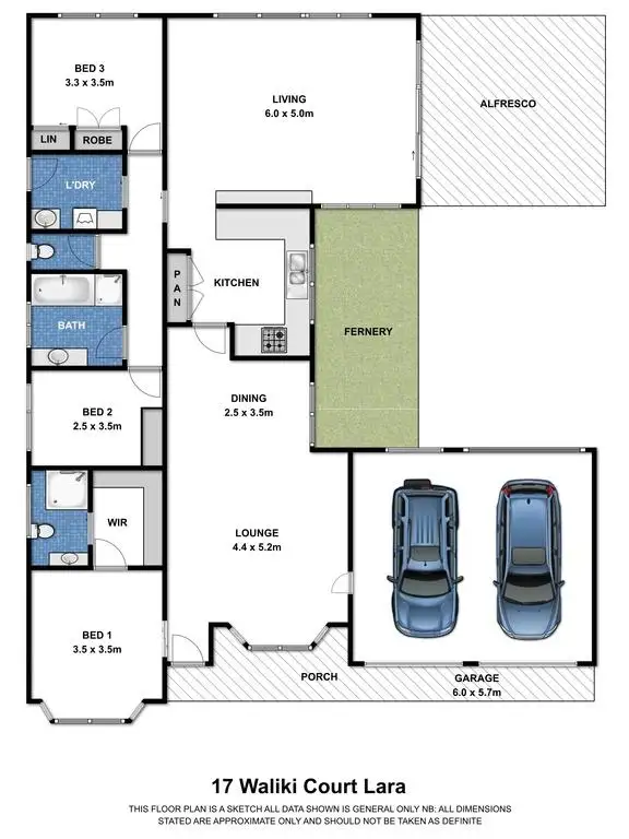 Floorplan of Homely house listing, 17 Waliki Court, Lara VIC 3212
