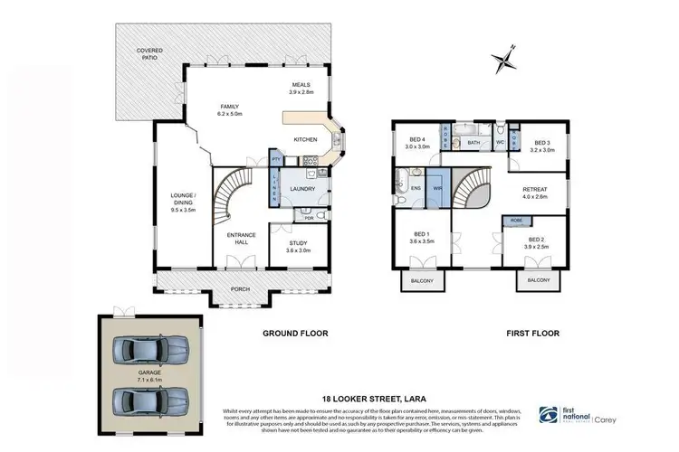 Floorplan of Homely house listing, 18 Looker Street, Lara VIC 3212