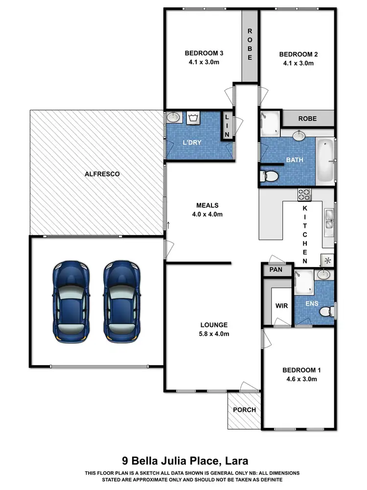 Floorplan of Homely house listing, 9 Bella Julia Place, Lara VIC 3212