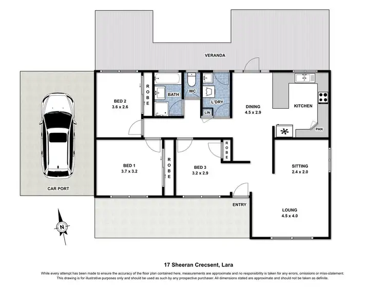 Floorplan of Homely house listing, 17 Sheeran Crescent, Lara VIC 3212