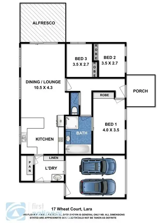 Floorplan of Homely house listing, 17 Wheat Court, Lara VIC 3212