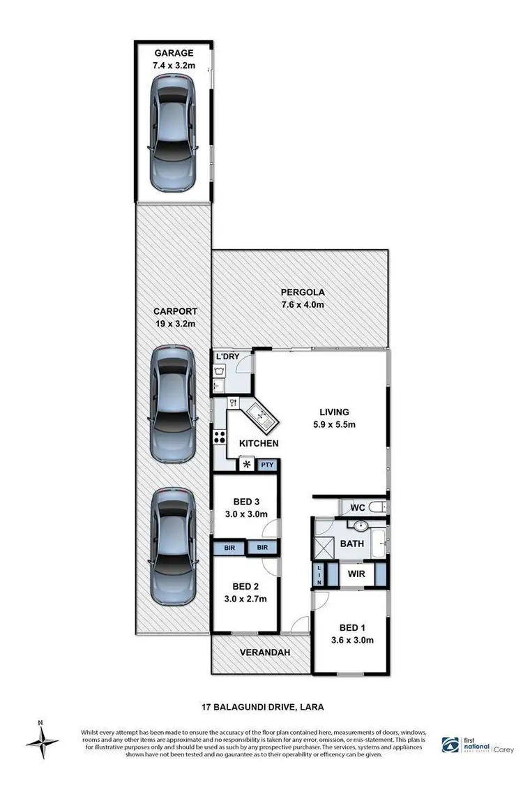 Floorplan of Homely house listing, 17 Balagundi Drive, Lara VIC 3212