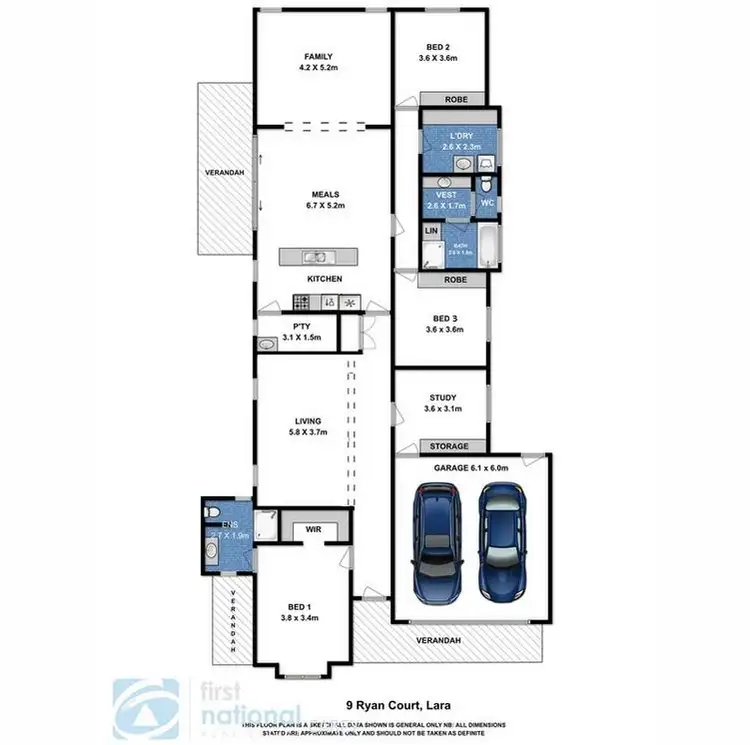 Floorplan of Homely house listing, 9 Ryan Place, Lara VIC 3212