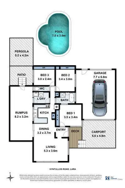 Floorplan of Homely house listing, 9 Patullos Road, Lara VIC 3212