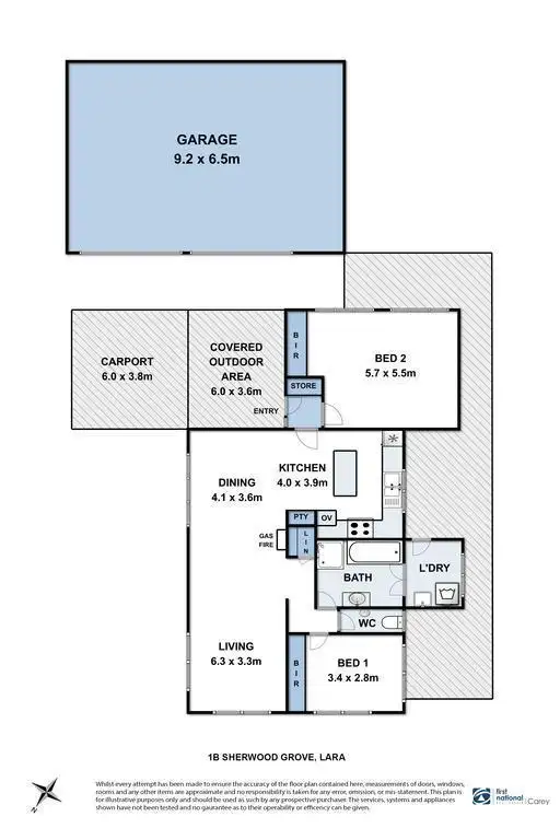 Floorplan of Homely house listing, 1B Sherwood Grove, Lara VIC 3212