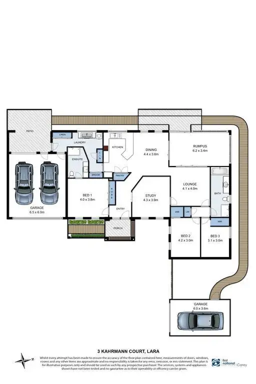 Floorplan of Homely house listing, 3 Kahrmann Court, Lara VIC 3212