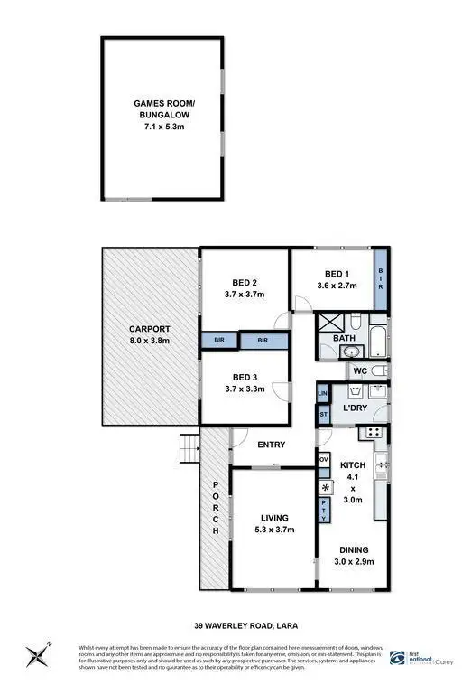 Floorplan of Homely house listing, 39 Waverley Road, Lara VIC 3212