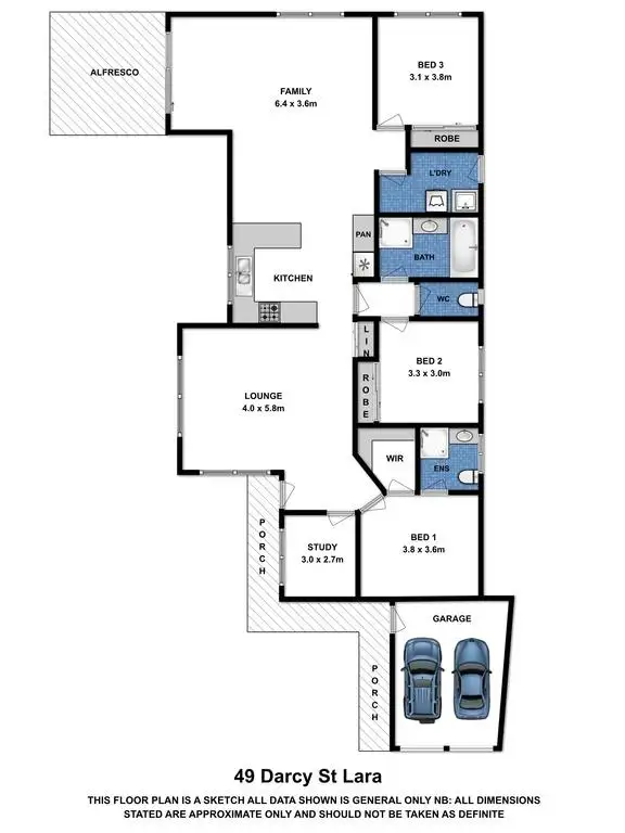 Floorplan of Homely house listing, 49 Darcy Street, Lara VIC 3212