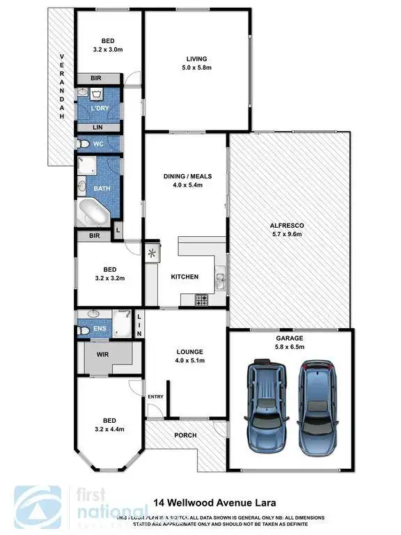 Floorplan of Homely house listing, 14 Wellwood Avenue, Norlane VIC 3214