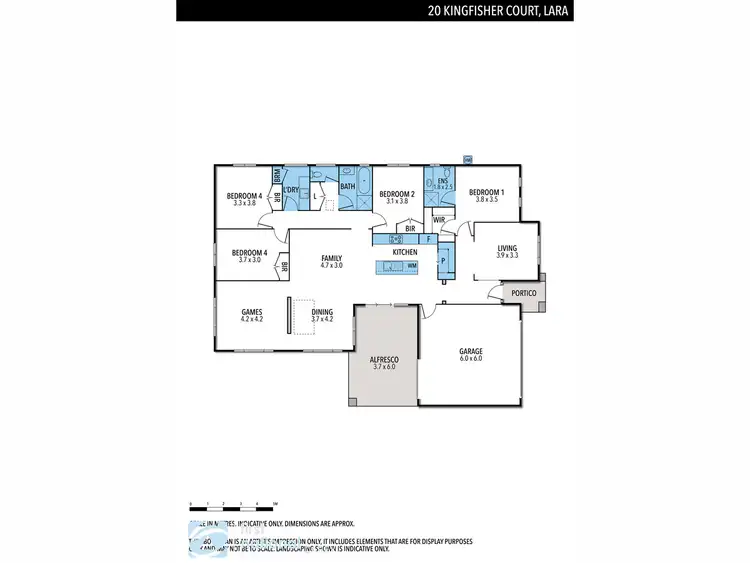 Floorplan of Homely house listing, 20 Kingfisher Court, Lara VIC 3212