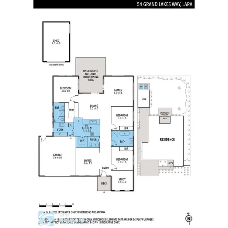 Floorplan of Homely house listing, 54 Grandlakes Way, Lara VIC 3212