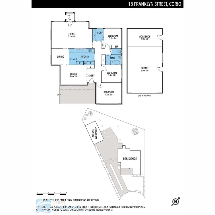 Floorplan of Homely house listing, 18 Franklyn Street, Corio VIC 3214