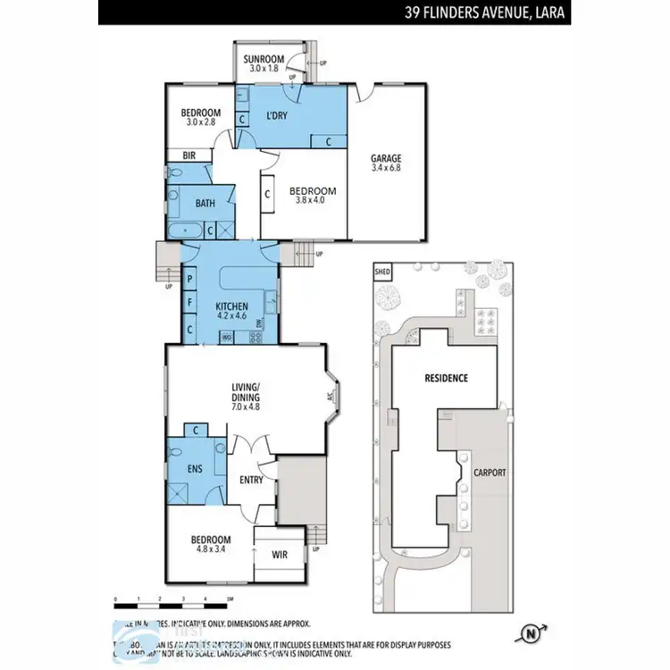 Floorplan of Homely house listing, 39 Flinders Avenue, Lara VIC 3212
