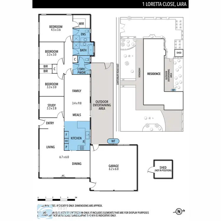 Floorplan of Homely house listing, 1 Loretta Close, Lara VIC 3212
