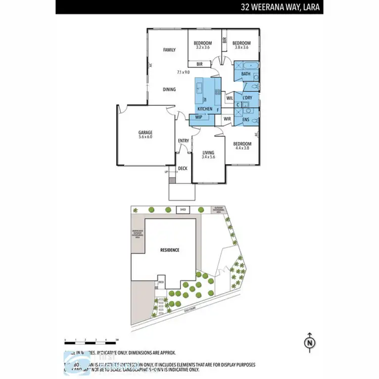Floorplan of Homely house listing, 32 Weerana Way, Lara VIC 3212
