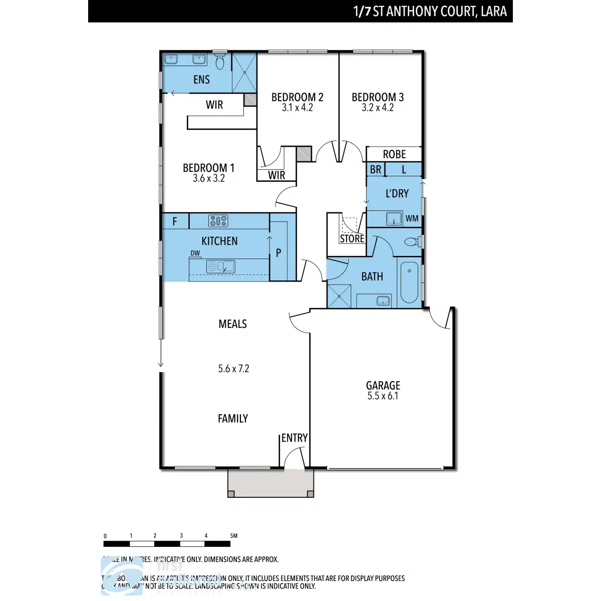Floorplan of Homely house listing, 1/7 St Anthony Court, Lara VIC 3212