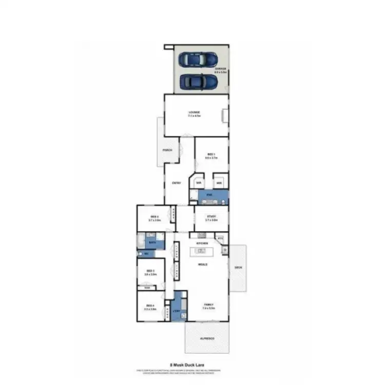Floorplan of Homely house listing, 8 Musk Duck Court, Lara VIC 3212
