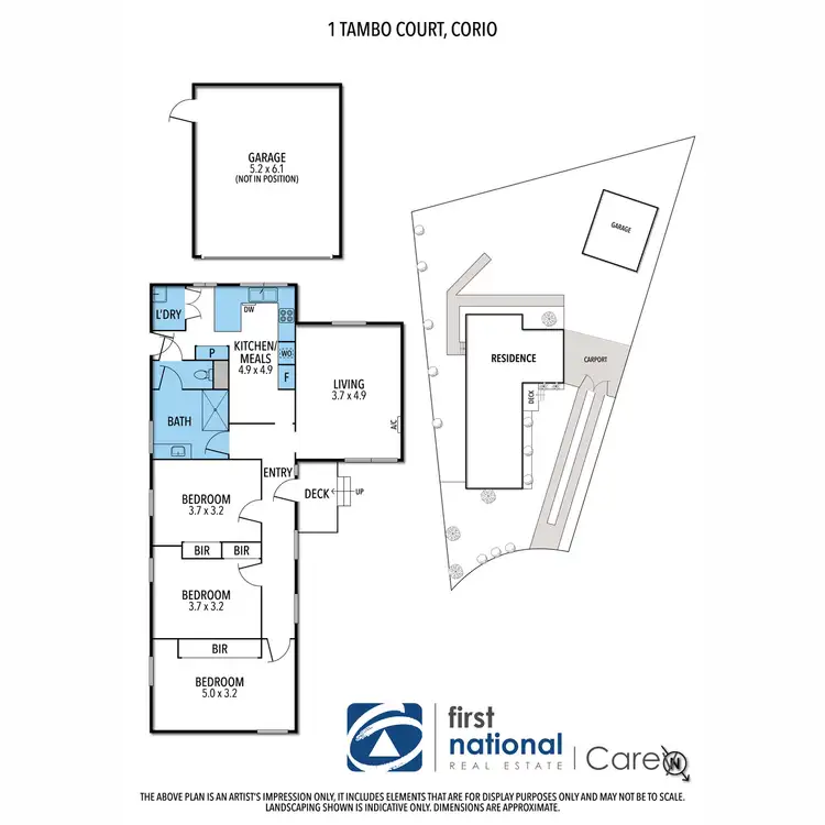 Floorplan of Homely house listing, 1 Tambo Court, Corio VIC 3214