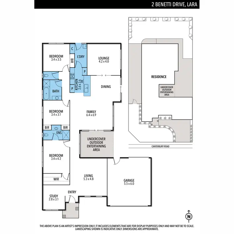 Floorplan of Homely house listing, 2-4 Benetti Drive, Lara VIC 3212