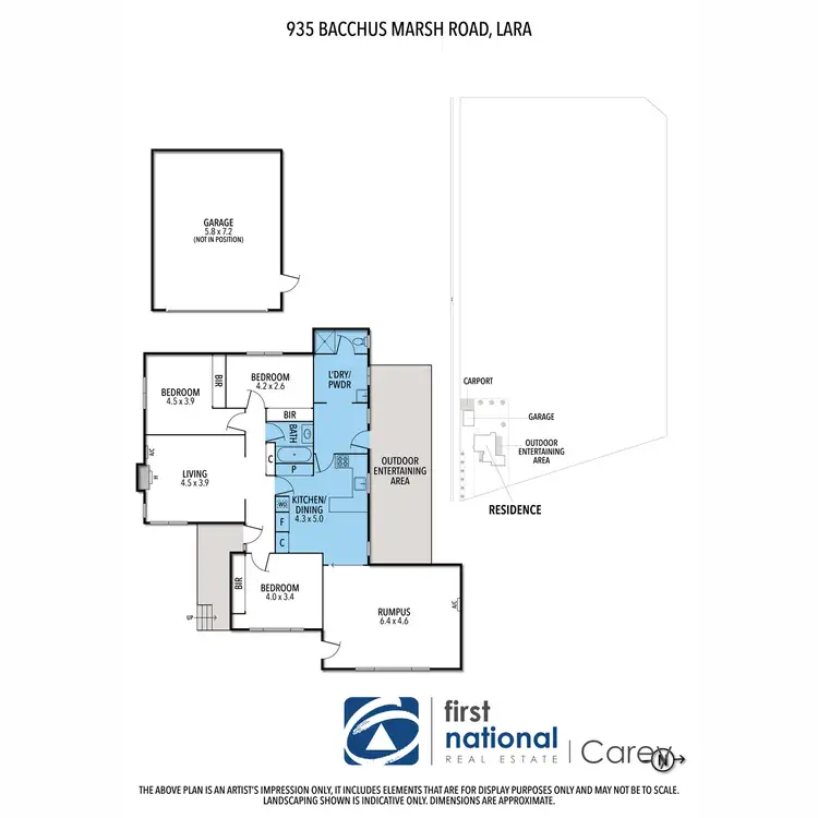 Floorplan of Homely house listing, 935 Bacchus Marsh Road, Anakie VIC 3213