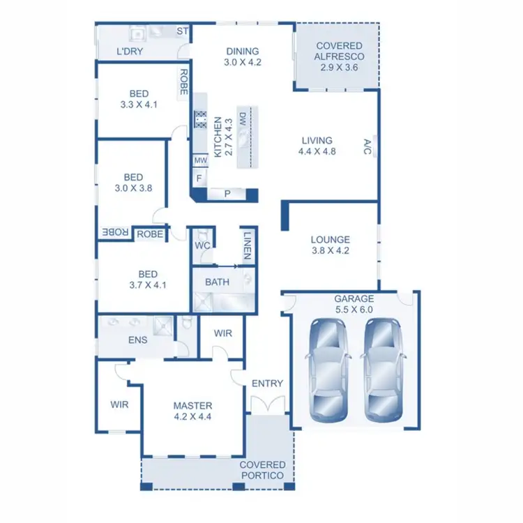Floorplan of Homely house listing, 25 Mathieson Place, Lara VIC 3212