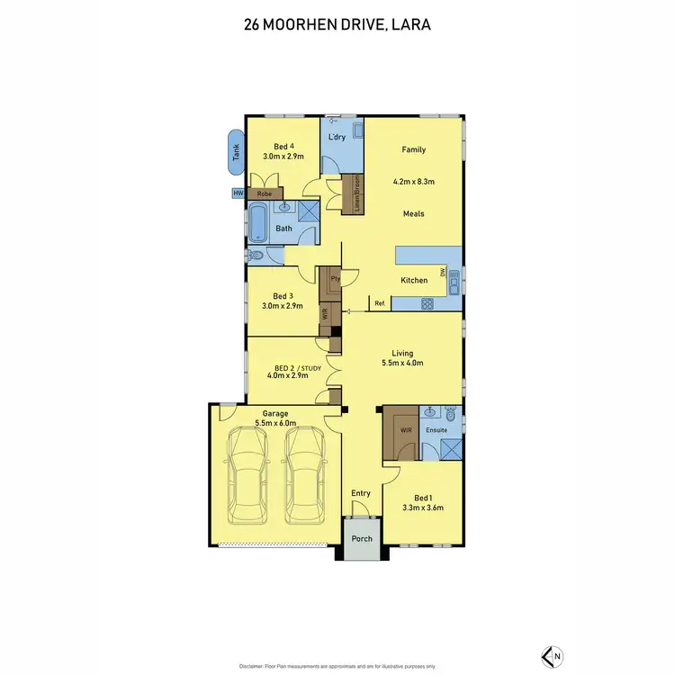 Floorplan of Homely house listing, 26 Moorhen Drive, Lara VIC 3212