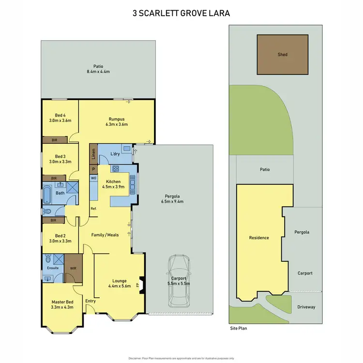 Floorplan of Homely house listing, 3 Scarlett Grove, Lara VIC 3212