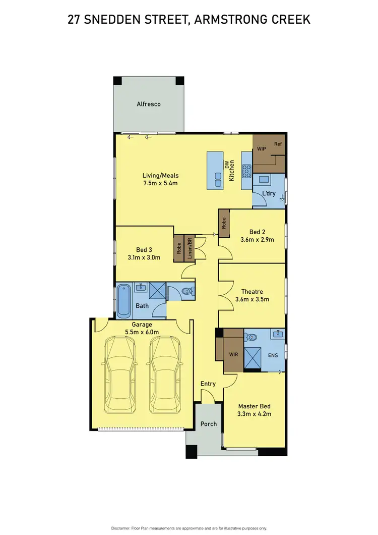 Floorplan of Homely house listing, 27 Snedden Street, Armstrong Creek VIC 3217