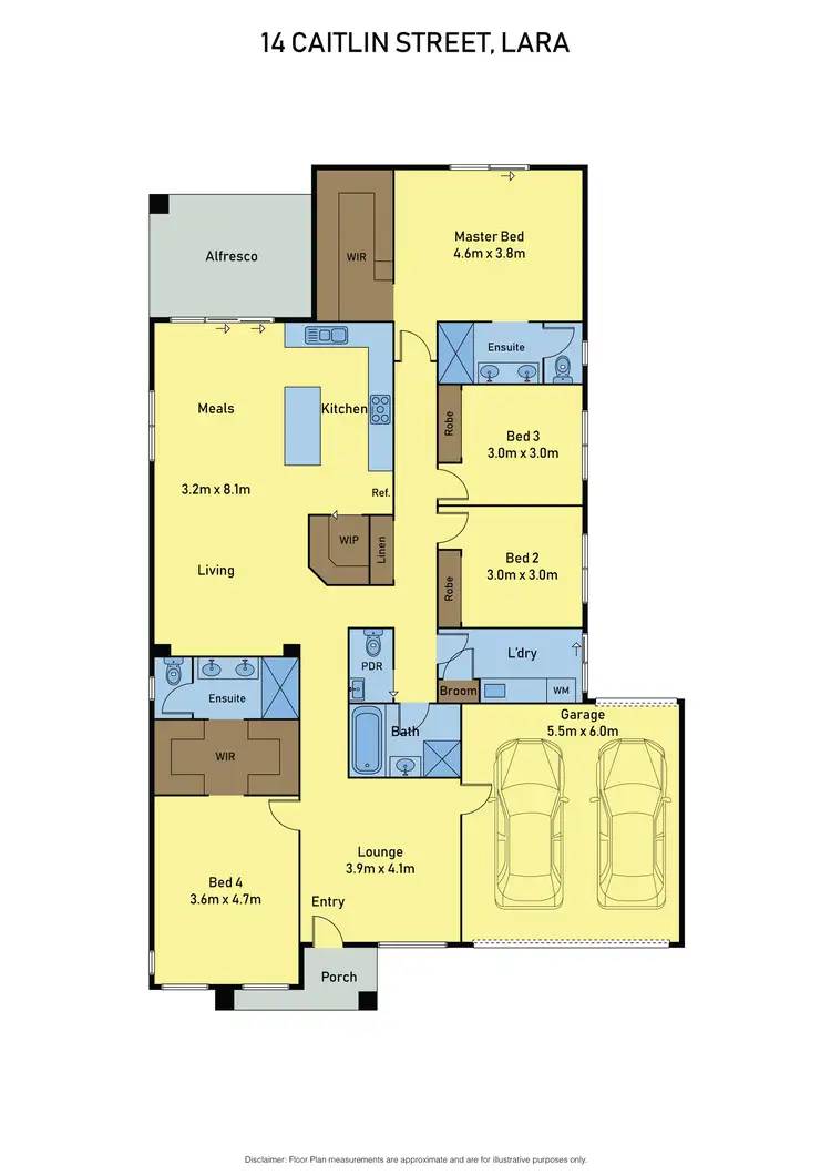 Floorplan of Homely house listing, 14 Caitlin Street, Lara VIC 3212