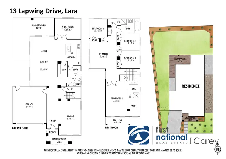 Floorplan of Homely house listing, 13 Lapwing Drive, Lara VIC 3212