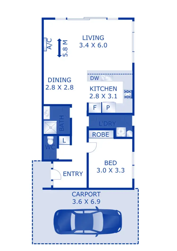 Floorplan of Homely house listing, 2/23 Flinders Avenue, Lara VIC 3212