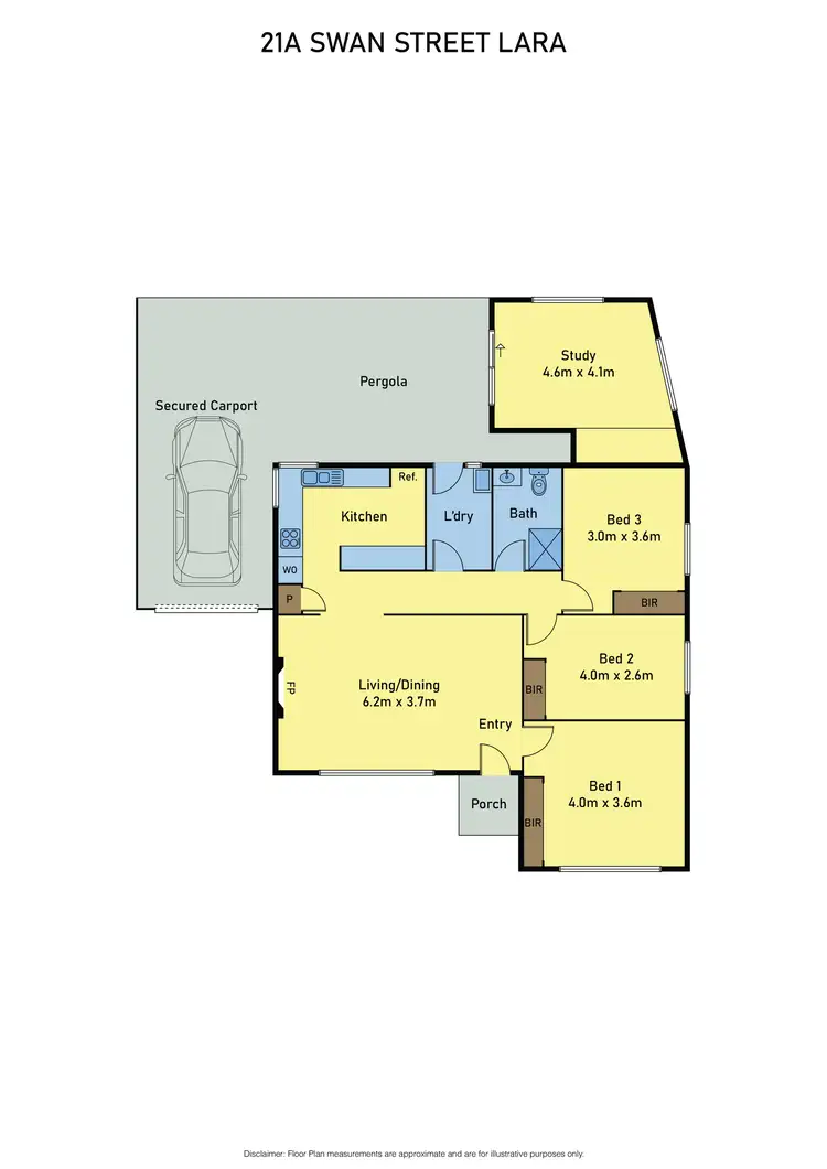 Floorplan of Homely house listing, 21 Swan Street, Lara VIC 3212