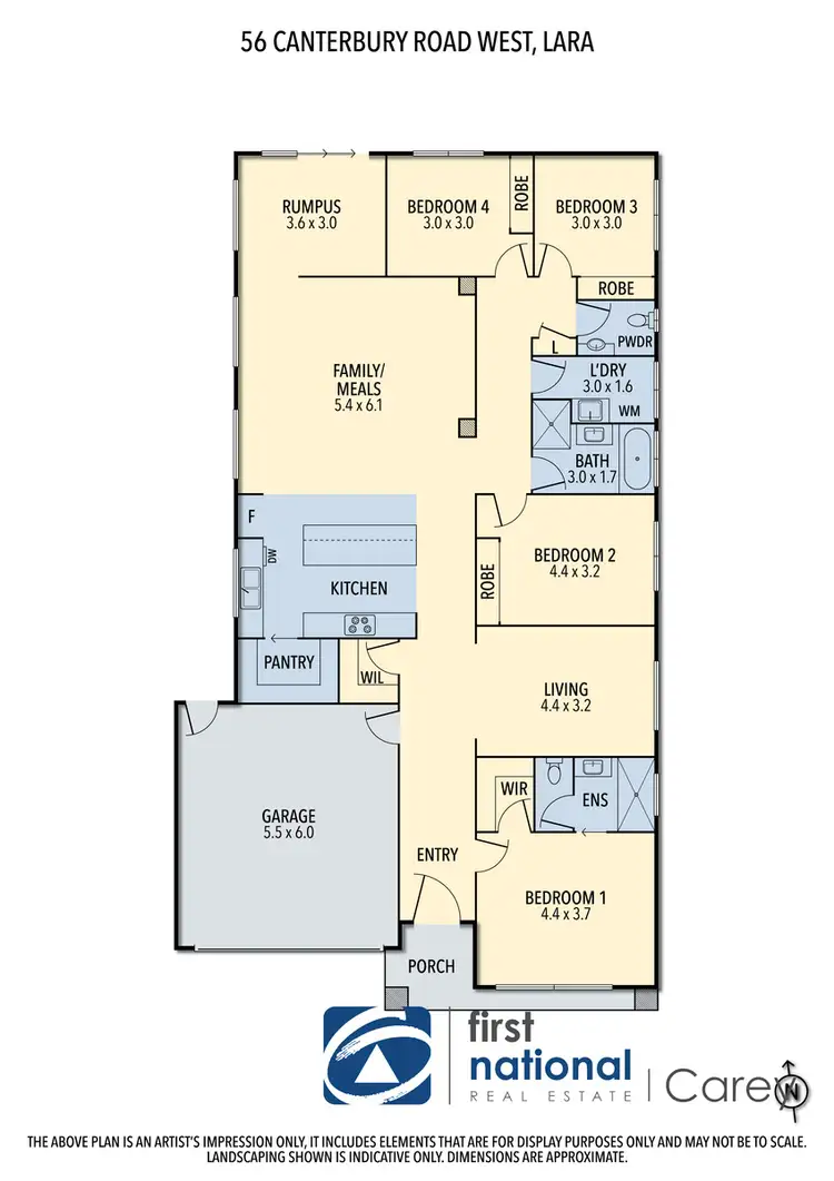 Floorplan of Homely house listing, 56 Canterbury Road, WEST, Lara VIC 3212