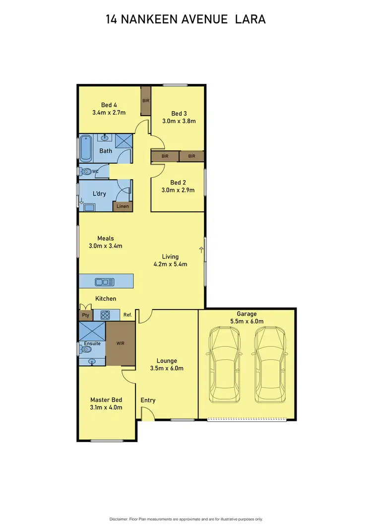 Floorplan of Homely house listing, 14 Nankeen Avenue, Lara VIC 3212