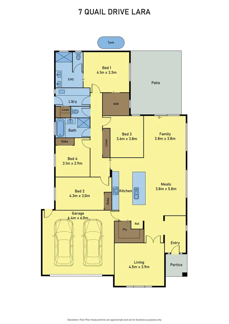 Floorplan of Homely house listing, 7 Quail Drive, Lara VIC 3212