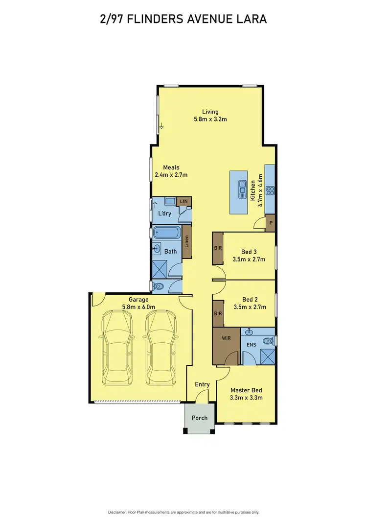 Floorplan of Homely house listing, 2/97 Flinders Avenue, Lara VIC 3212