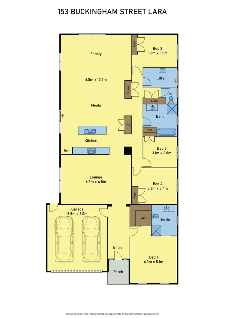 Floorplan of Homely house listing, 153 Buckingham Street, Lara VIC 3212