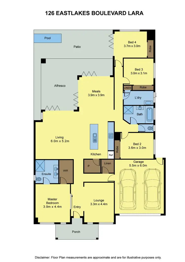 Floorplan of Homely house listing, 126 Eastlakes Boulevard, Lara VIC 3212