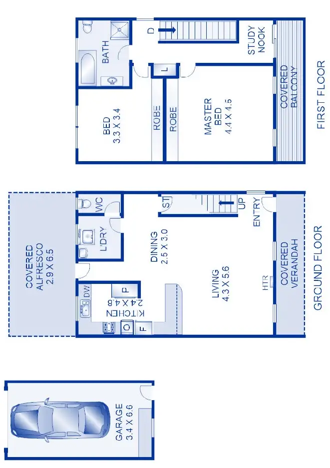 Floorplan of Homely house listing, 2/20 Scarlett Grove, Lara VIC 3212