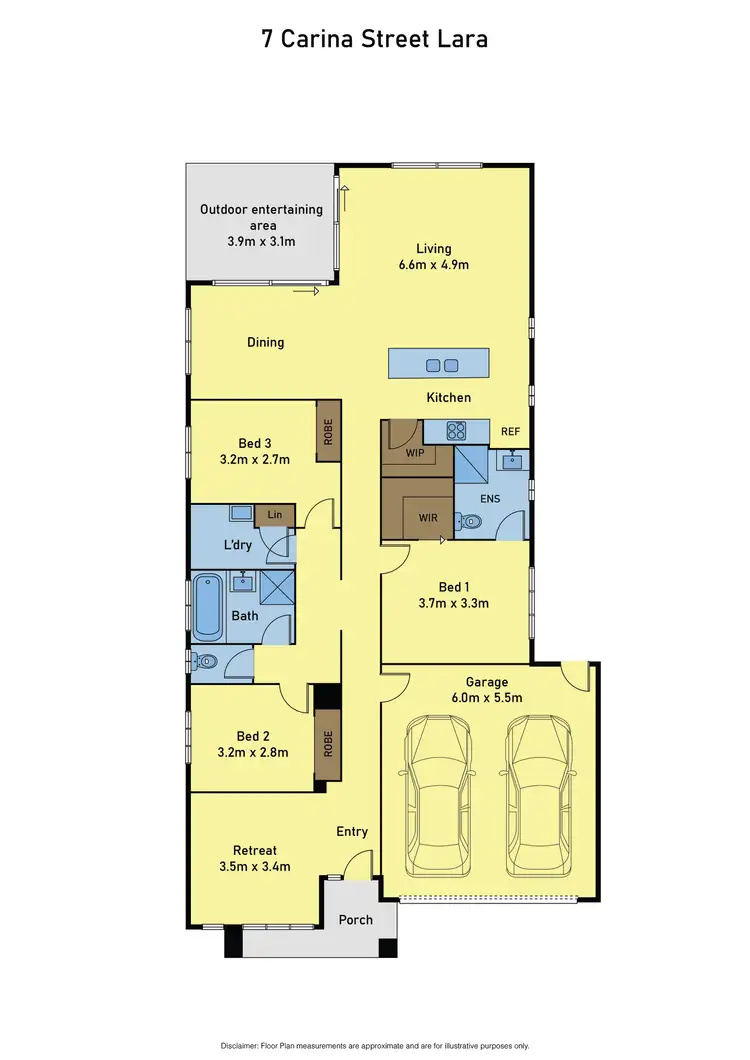 Floorplan of Homely house listing, 7 Carina Street, Lara VIC 3212