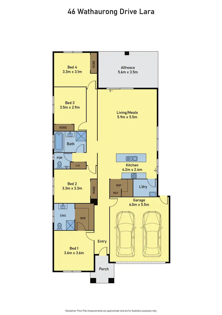 Floorplan of Homely house listing, 46 Wathaurong Drive, Lara VIC 3212