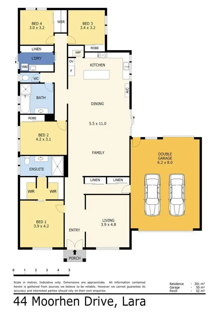 Floorplan of Homely house listing, 44 Moorhen Drive, Lara VIC 3212