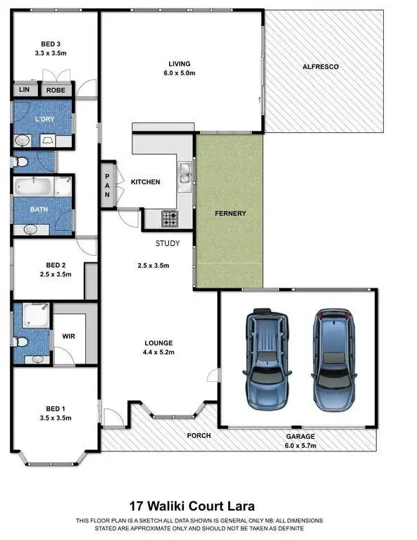 Floorplan of Homely house listing, 17 Waliki Court, Lara VIC 3212
