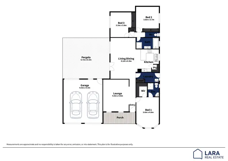 Floorplan of Homely house listing, 5 Therese Court, Lara VIC 3212