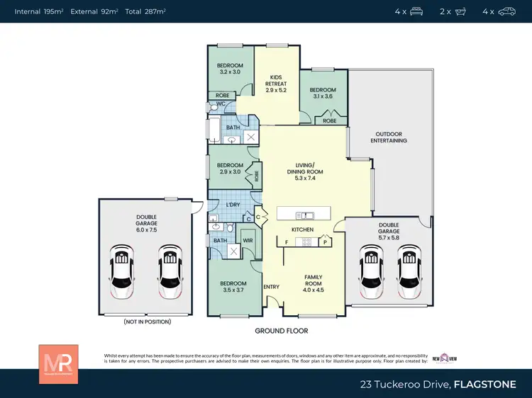 Floorplan of Homely house listing, 23 Tuckeroo Drive, Flagstone QLD 4280