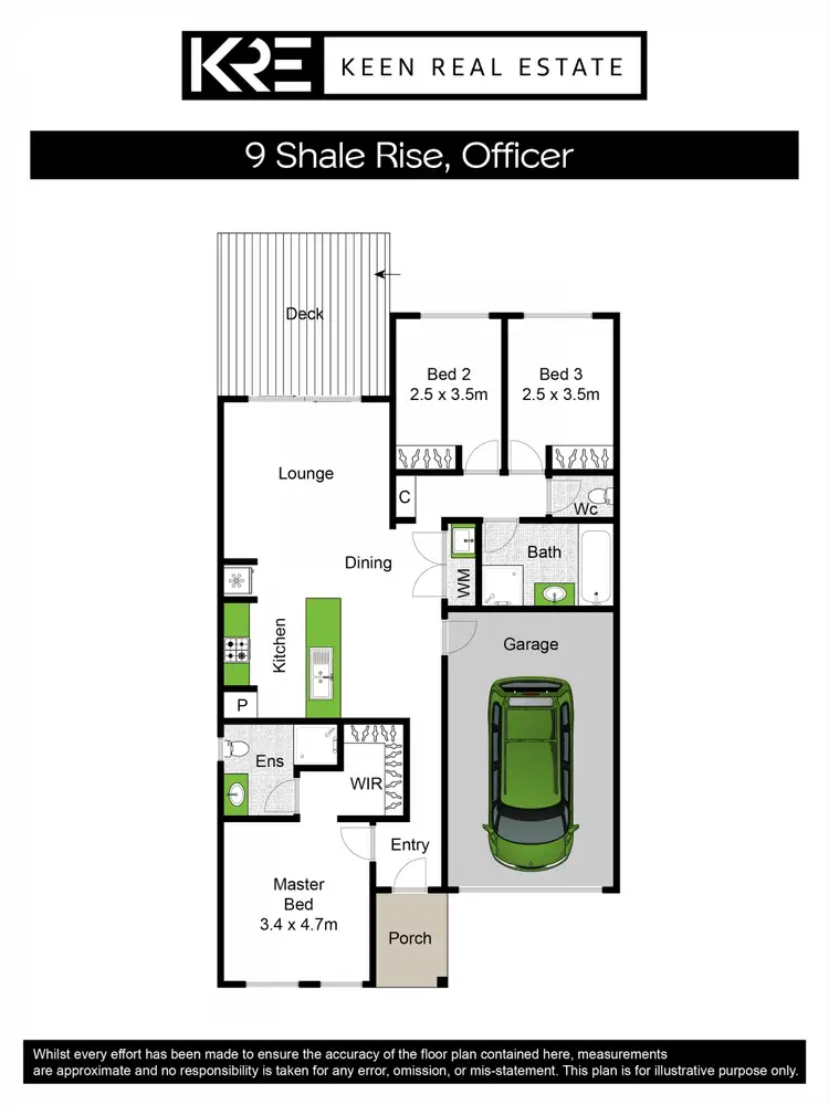 Floorplan of Homely house listing, 9 Shale Rise, Officer VIC 3809