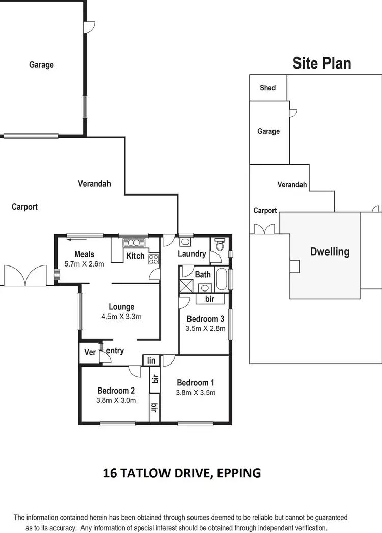 Floorplan of Homely house listing, 16 Tatlow Drive, Epping VIC 3076