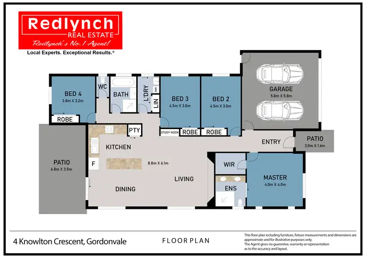 Floorplan of Homely house listing, 4 KNOWLTON CRESCENT, Gordonvale QLD 4865