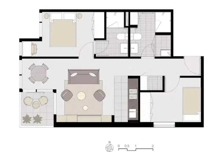 Floorplan of Homely apartment listing, 1806/500 Elizabeth Street, Melbourne VIC 3000